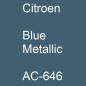 Preview: Citroen, Blue Metallic, AC-646.